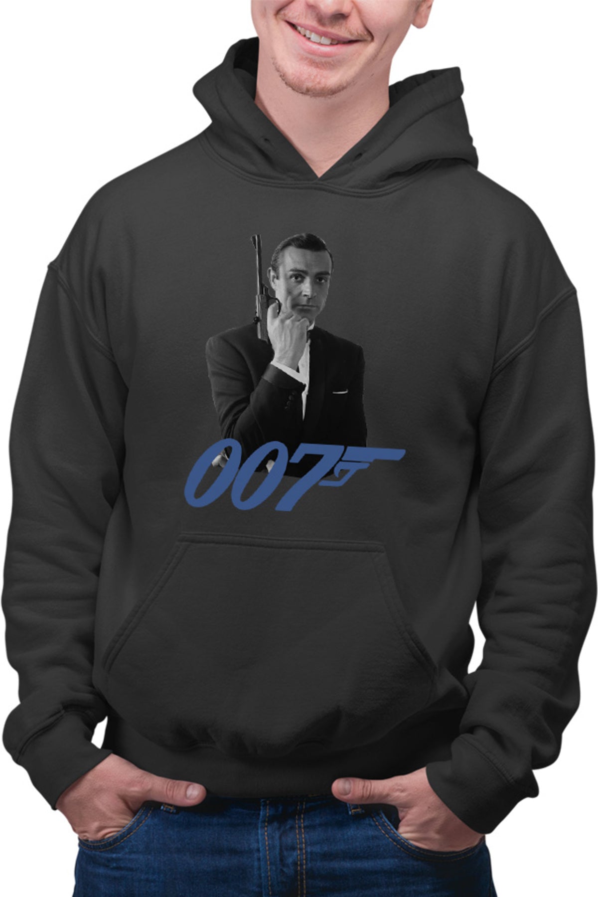 Hanorac barbati James Bond 007 Logo Vintage Old Movie Alpha