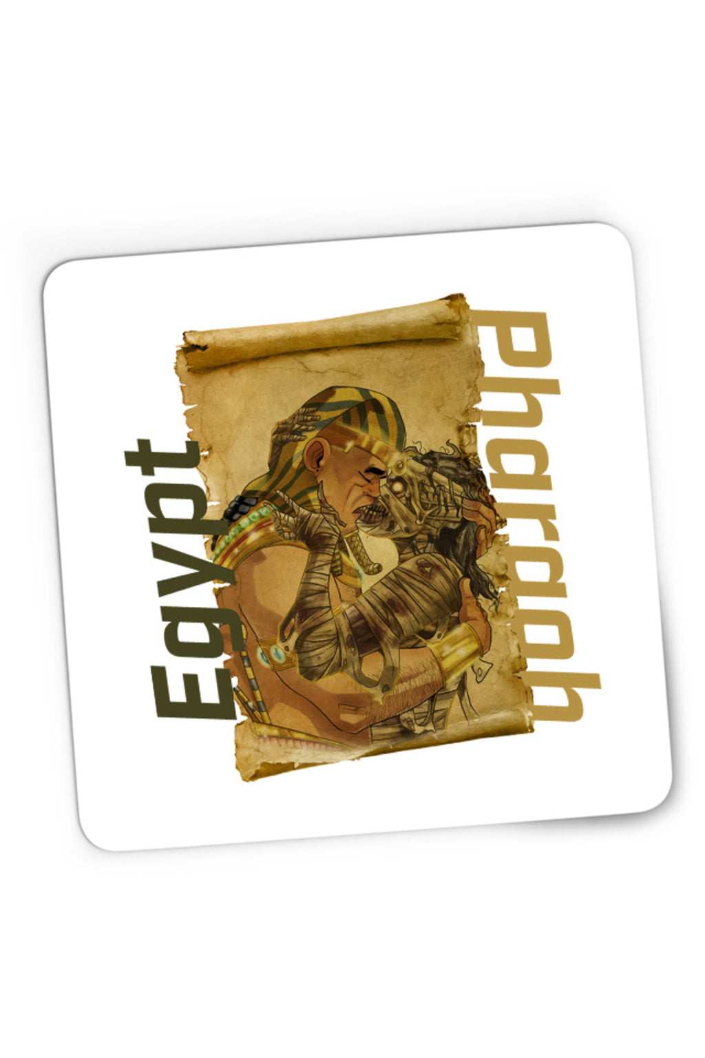 Mousepad Gaming NFT XOXO Egypt Love Sand Pyramid Pharaoh, 21x19 cm