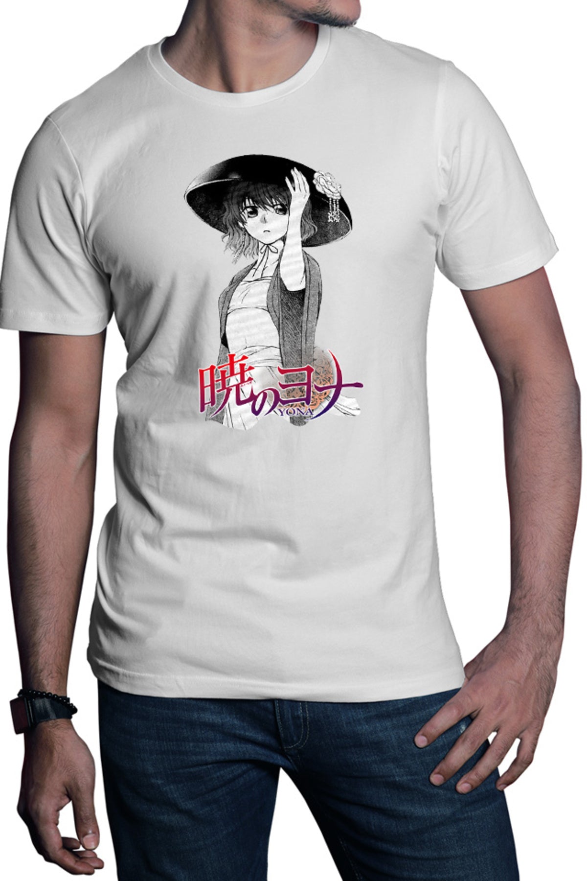 Tricou barbati Yona of the Dawn Manga Animeuri Hat Flower Yona