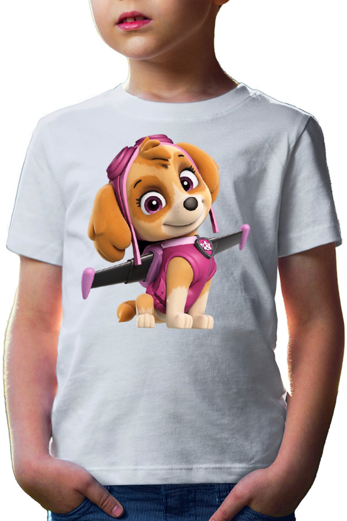 Tricou copii Paw Patrol Skye Illustration Cockapoo Puppy