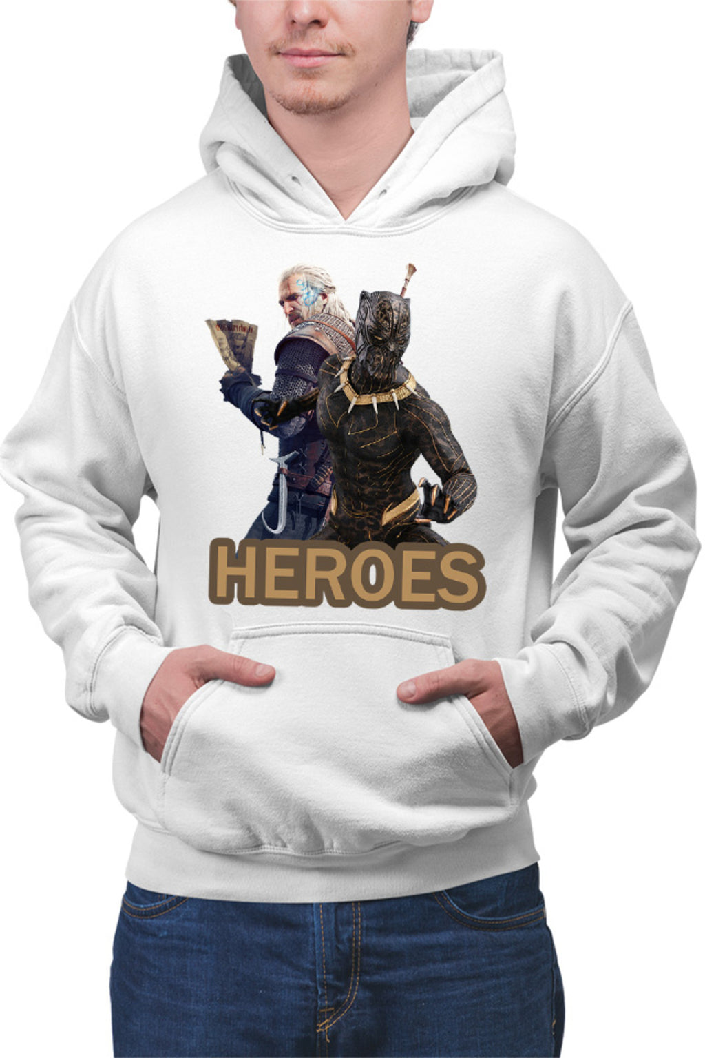 Hanorac barbati Black Panther Witcher Gerald Vampires Medieval