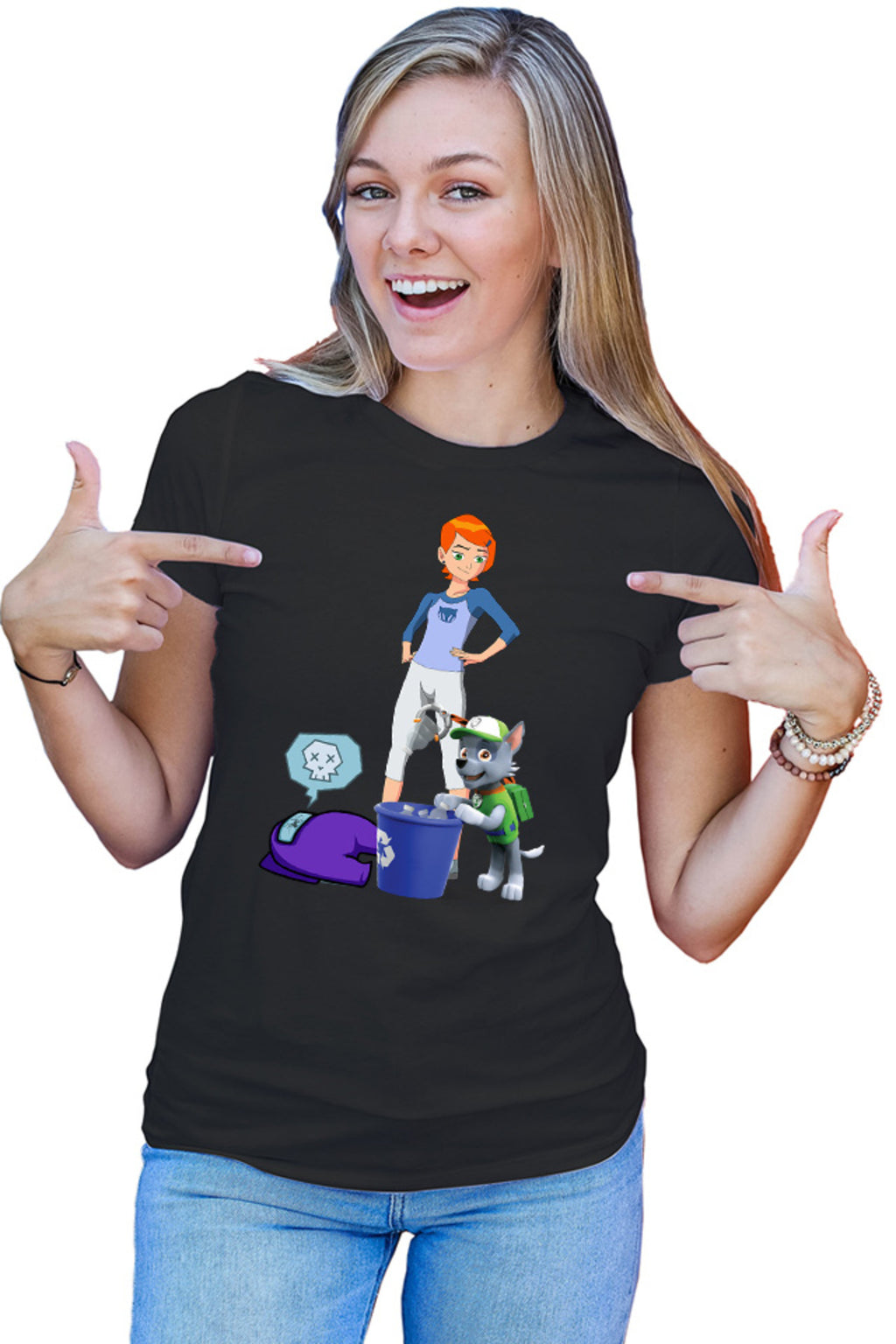 Tricou dama Paw Patrol Recycle Dog Ben10Among