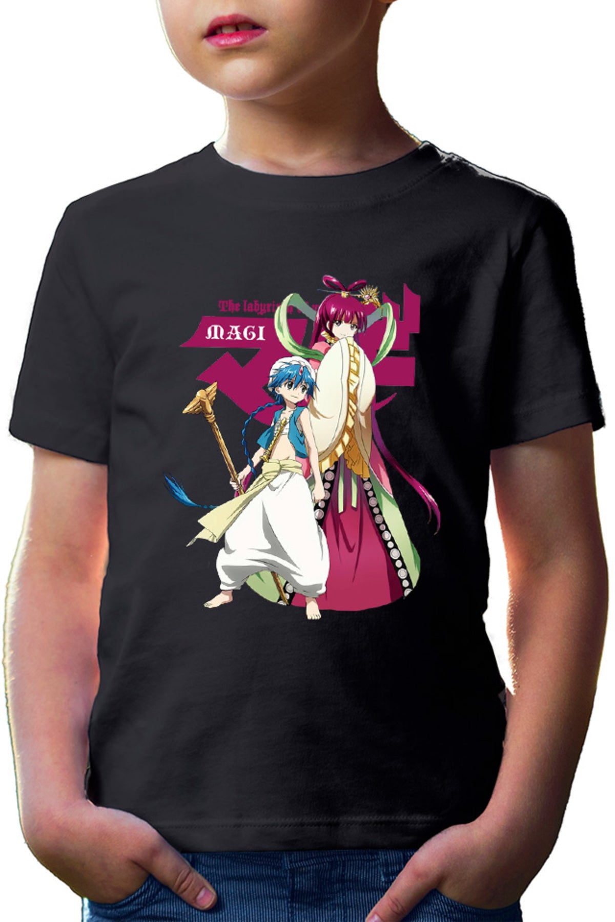 Tricou copii Magi The Labyrinth of Magic Kougyoku Queen Alladin Meeting