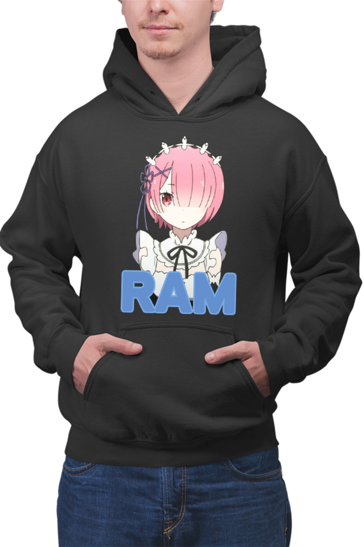 Hanorac barbati Re Zero RAM Sister Isekai Paranormal Demon Time Travel