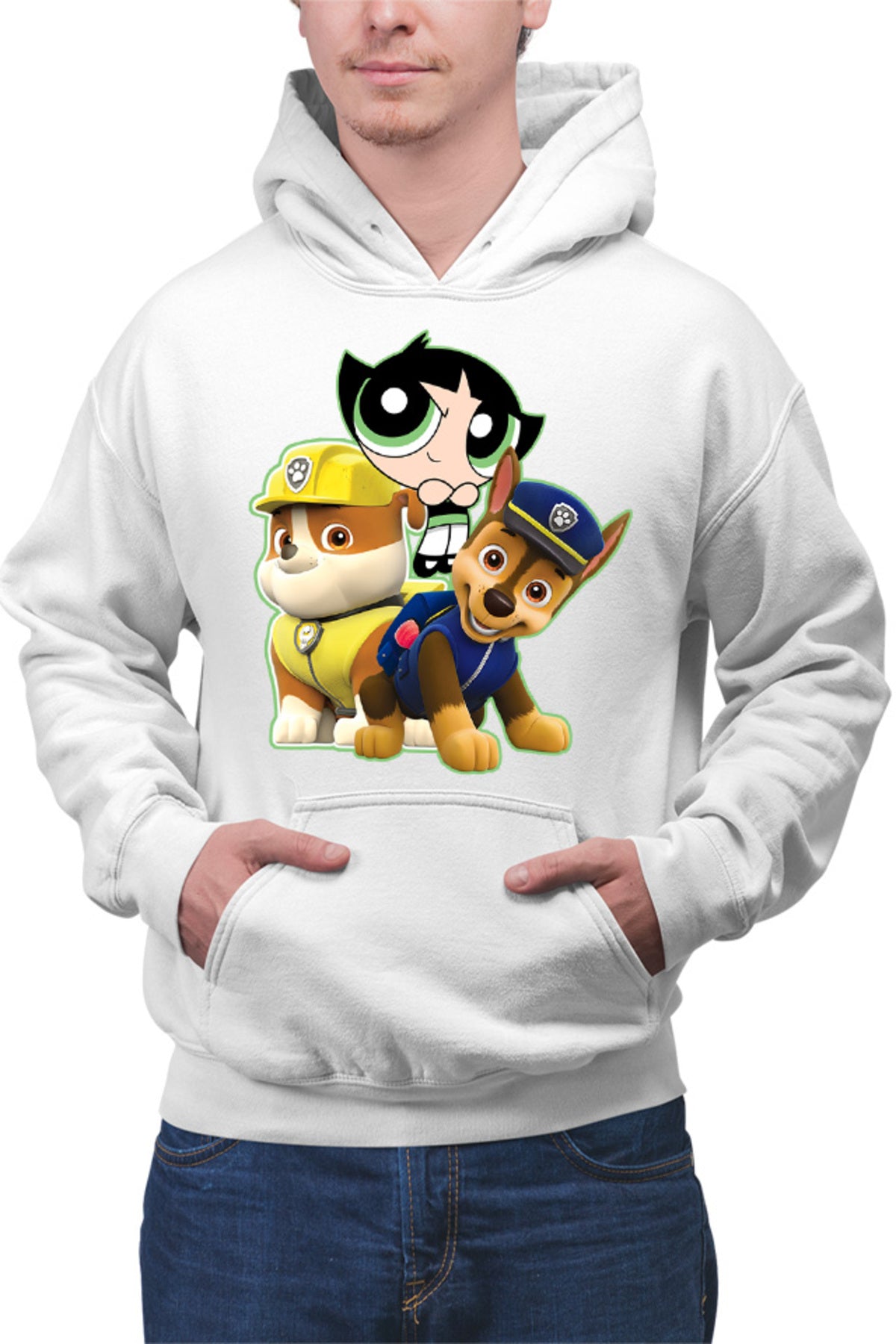 Hanorac barbati Paw Patrol Buttercup Powerpuff Girls Police Pup