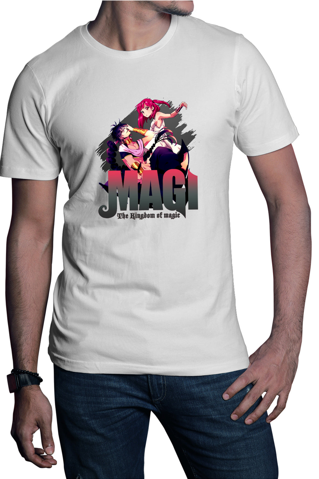 Tricou barbati Magi The Labyrinth of Magic Morgiana Judar Black Cromatics