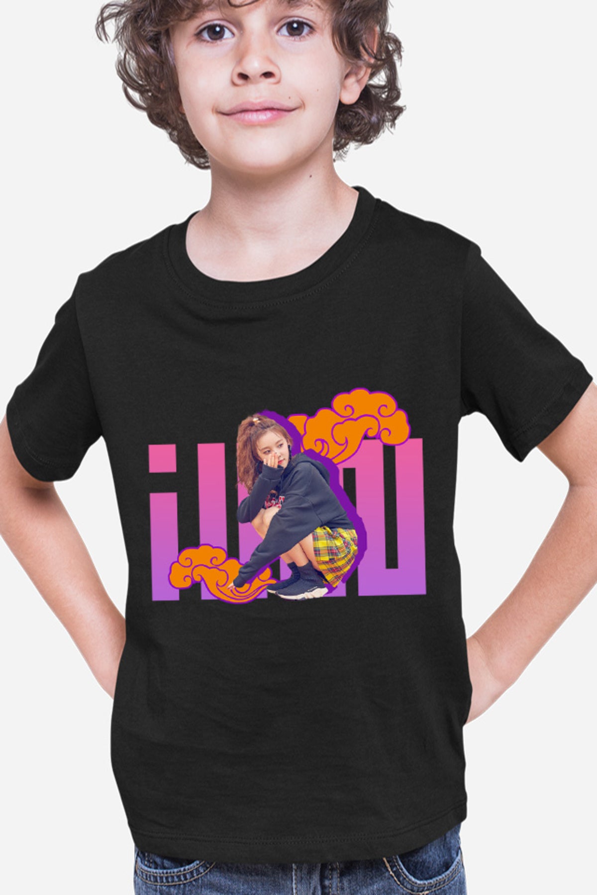 Tricou copii I-DLE Clouds Chinese Korean Minimalist Cute