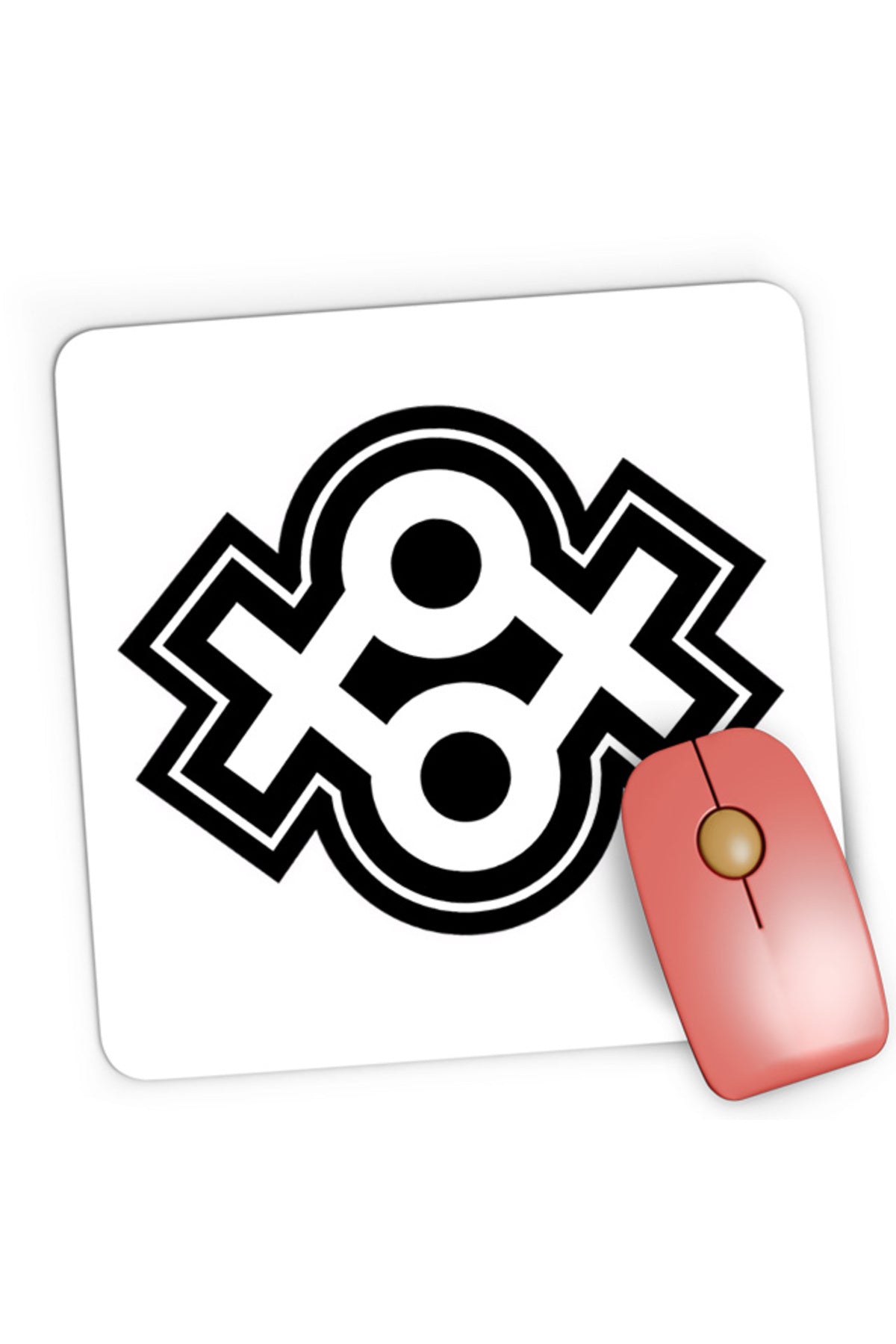 Mousepad Gaming NFT XOXO Logo Art Block Chain Value, 21x19 cm