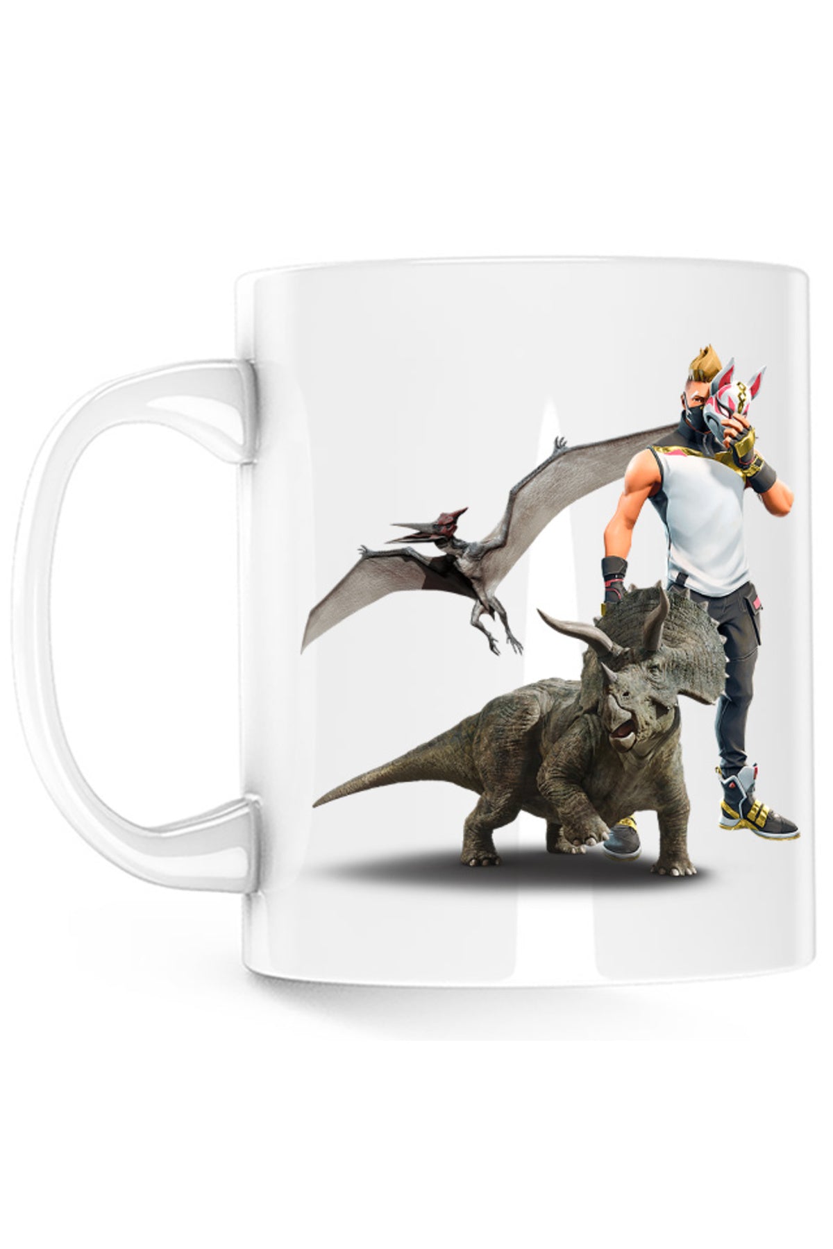 Cana Jurassic Park Pteranodon Velociraptor Fortnite, alba, 330 ml