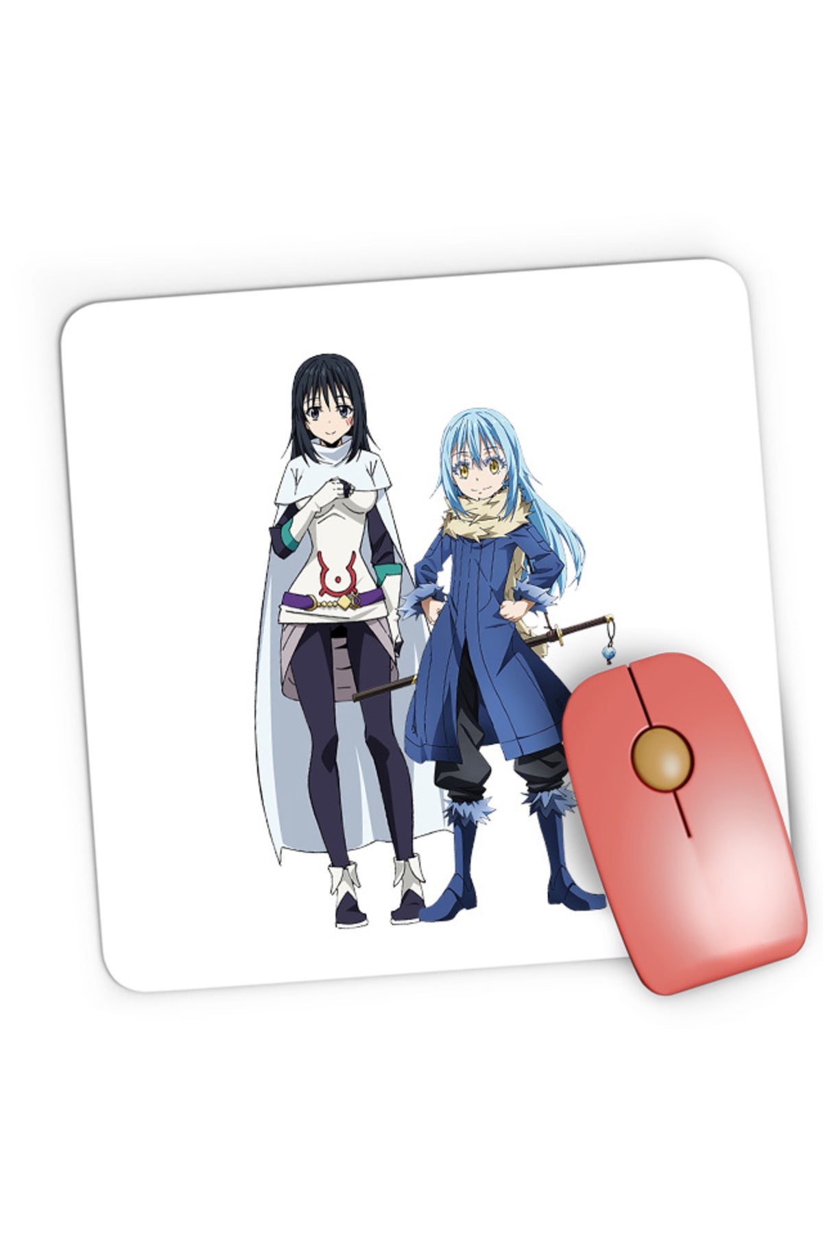 Mousepad Gaming TenSura Slime Isekai Shizue Rinmuru Master Student Fantasy, 21x19 cm