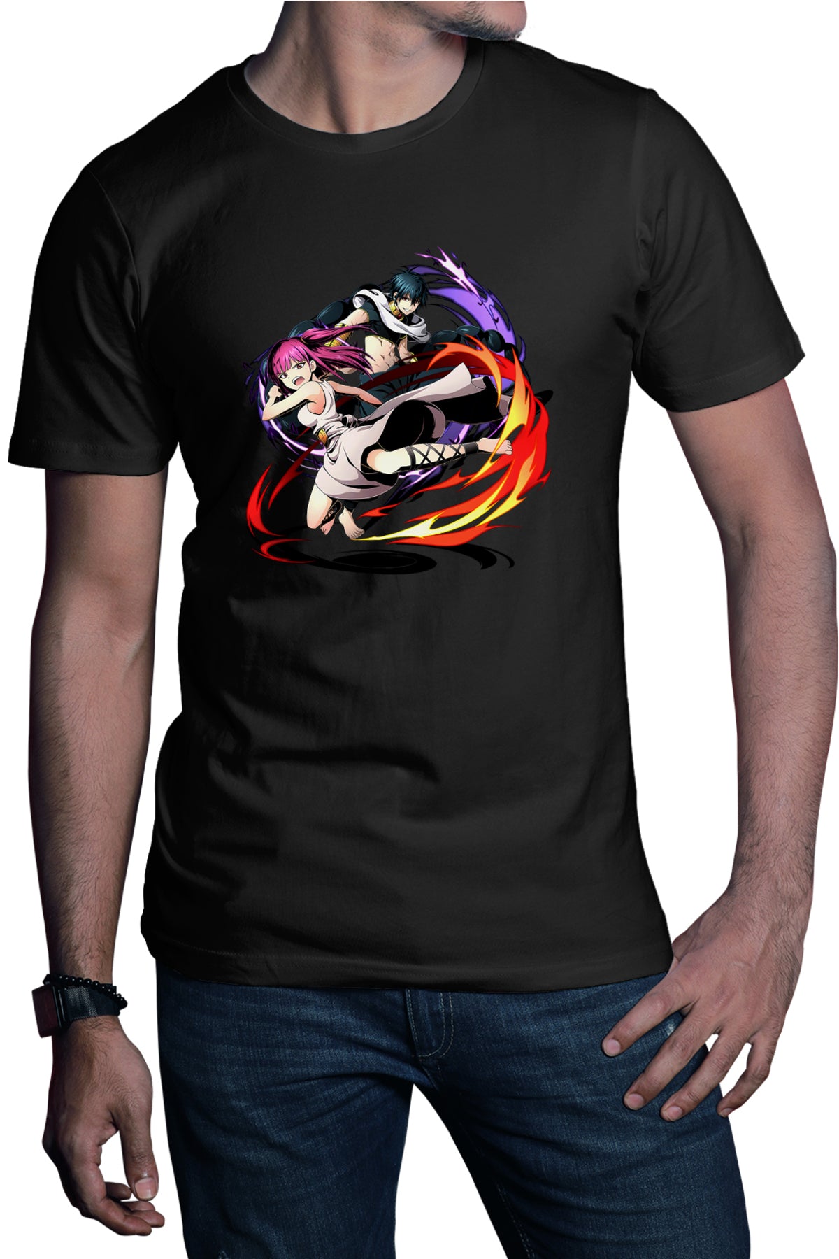 Tricou barbati Magi The Labyrinth of Magic Morgiana Fight Judar