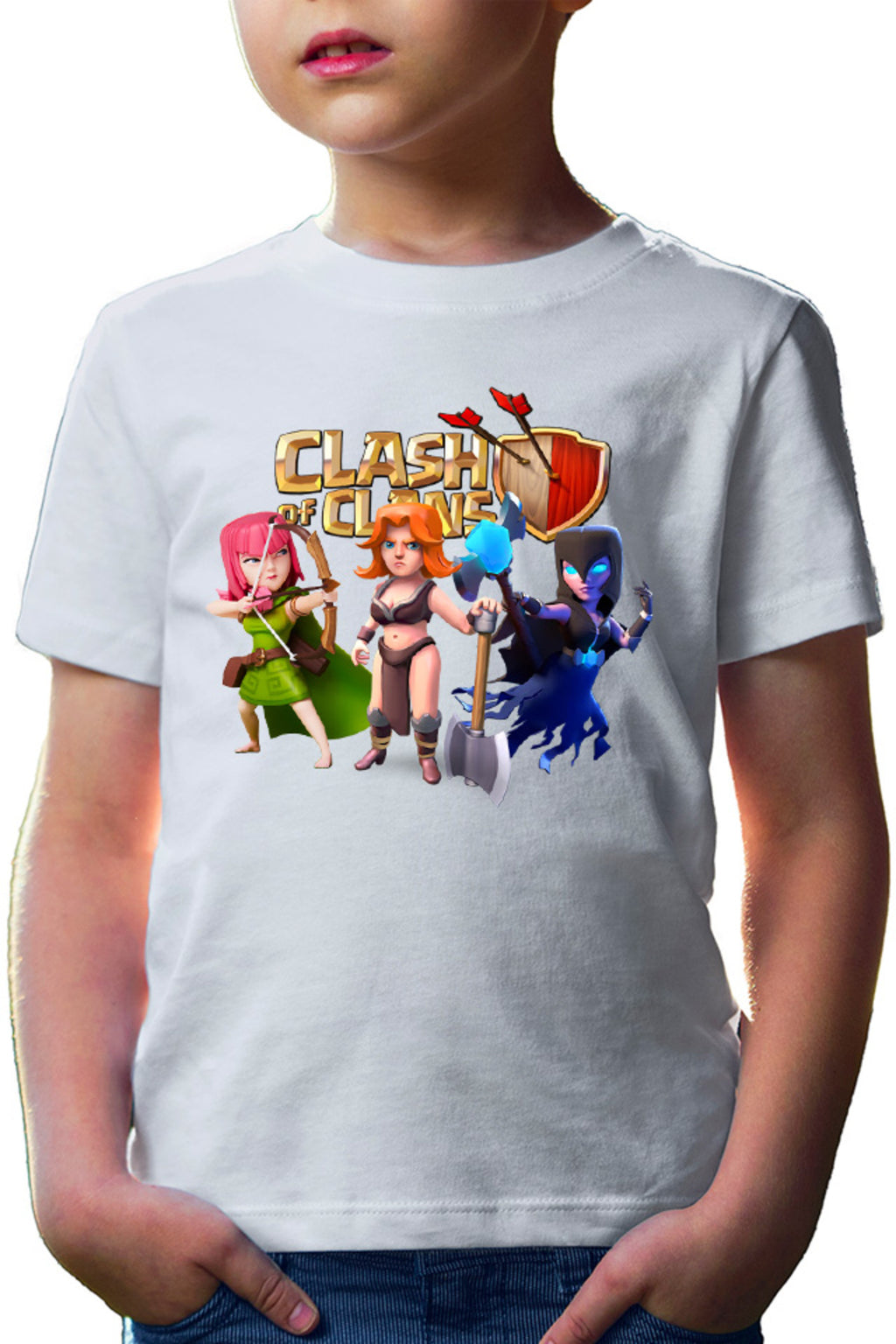 Tricou copii Clash of Clans Archer Mage Fighter Rage Supercell