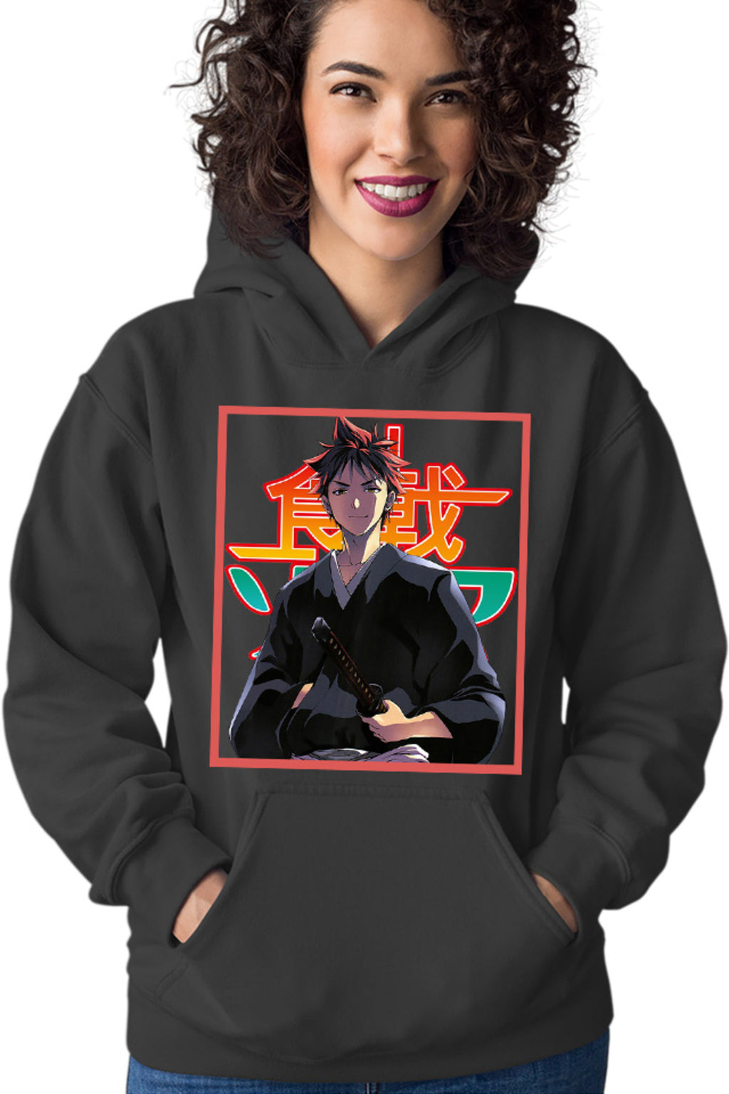 Hanorac dama Food Wars Souma Samurai Katana Otaku