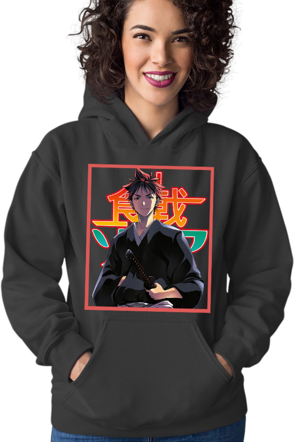 Hanorac dama Food Wars Souma Samurai Katana Otaku