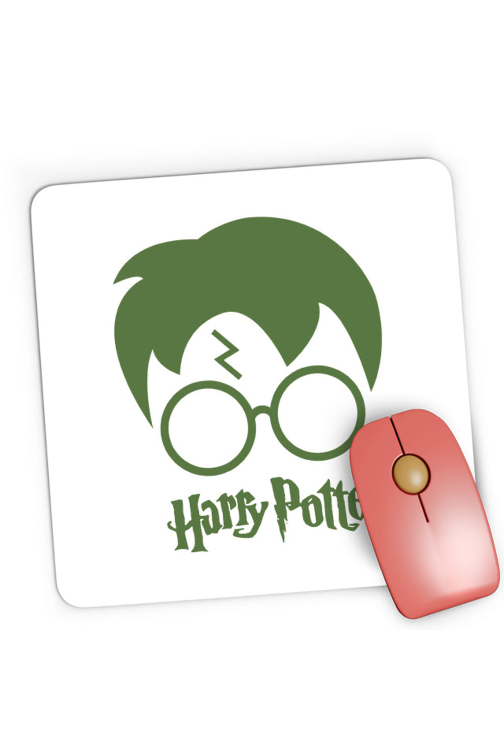 Mousepad Gaming Harry Potter Logo Hair Style Glasses, 21x19 cm