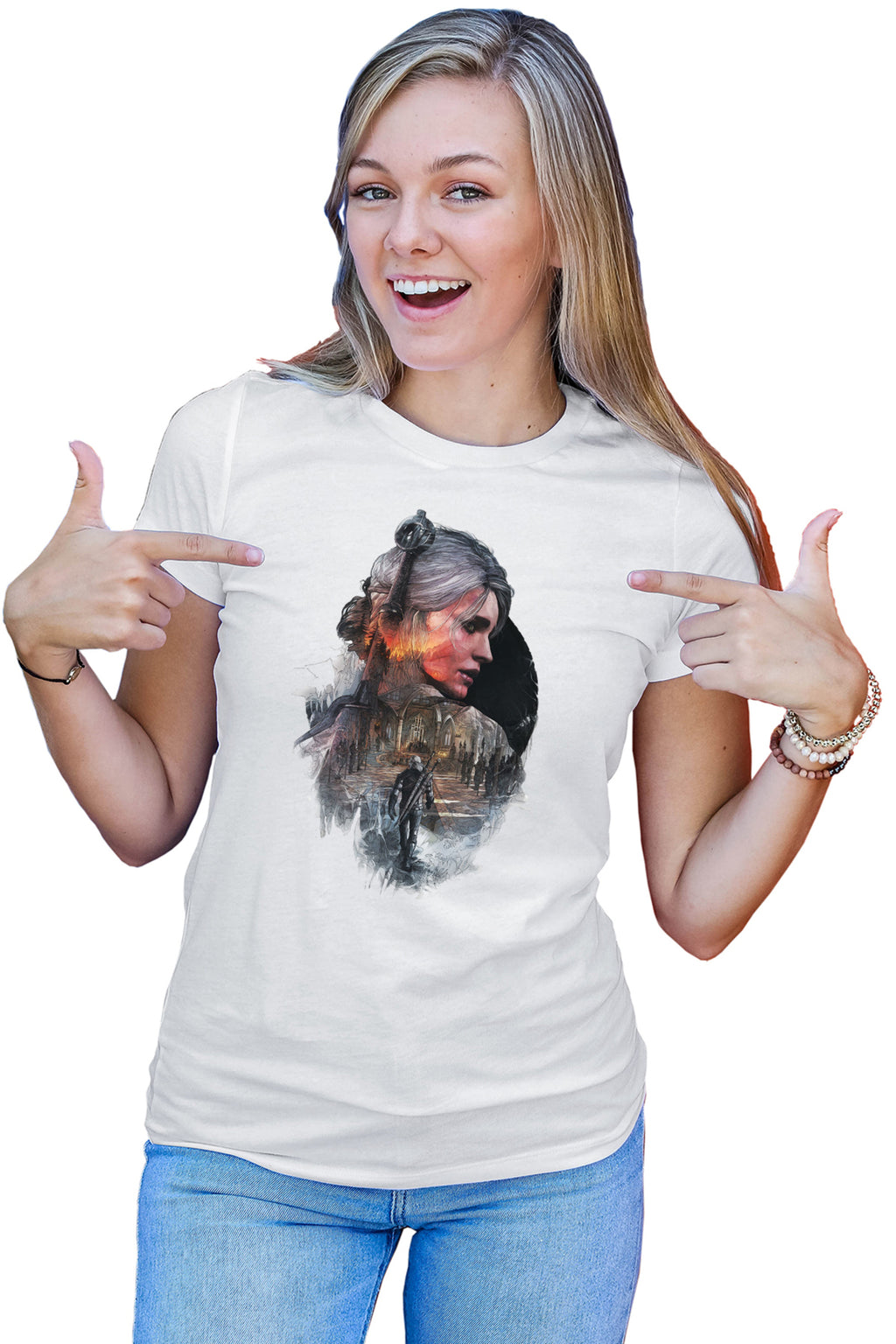 Tricou dama The Witcher Wild Hunt Monster Slayer Steam