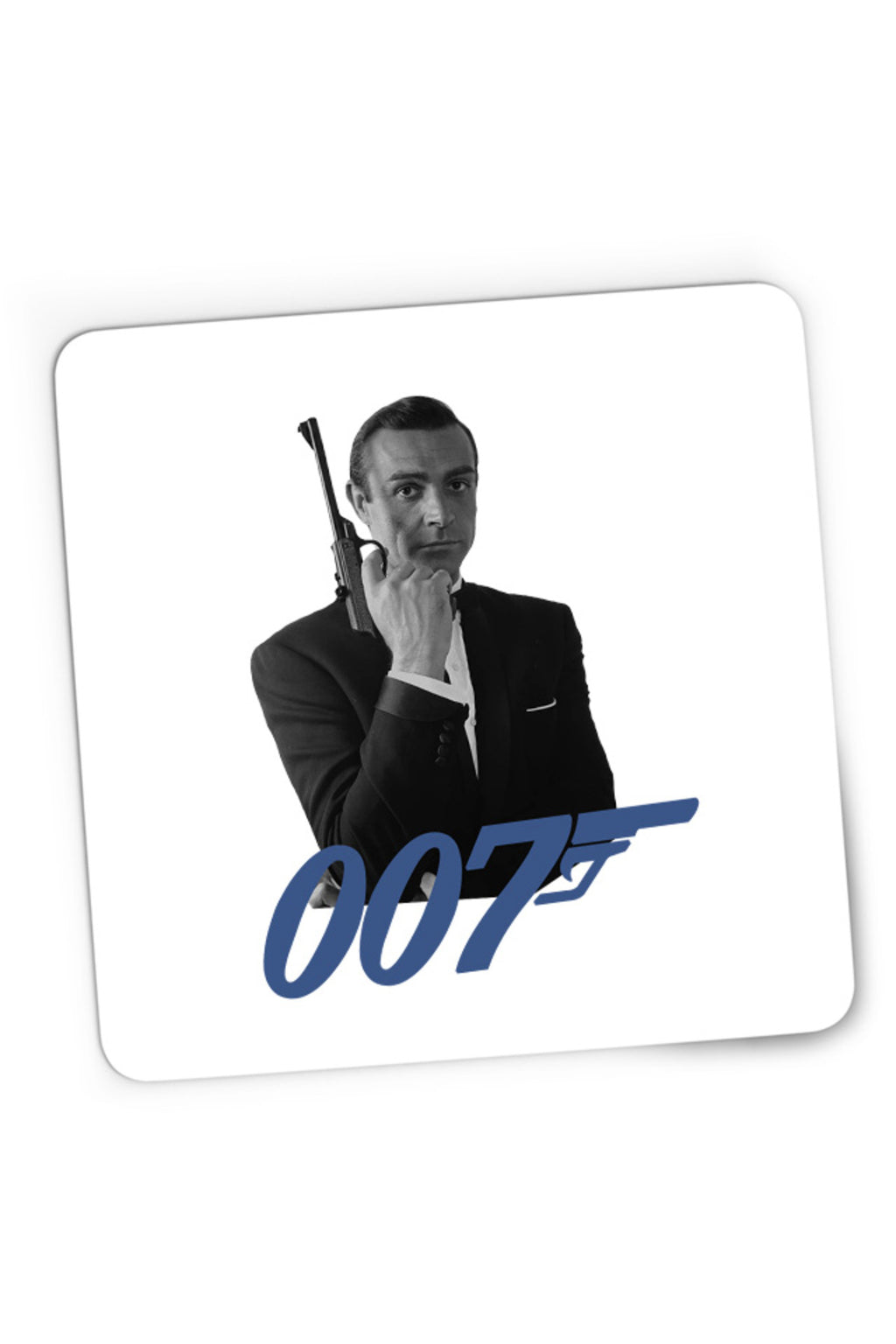Mousepad Gaming James Bond 007 Logo Vintage Old Movie Alpha, 21x19 cm