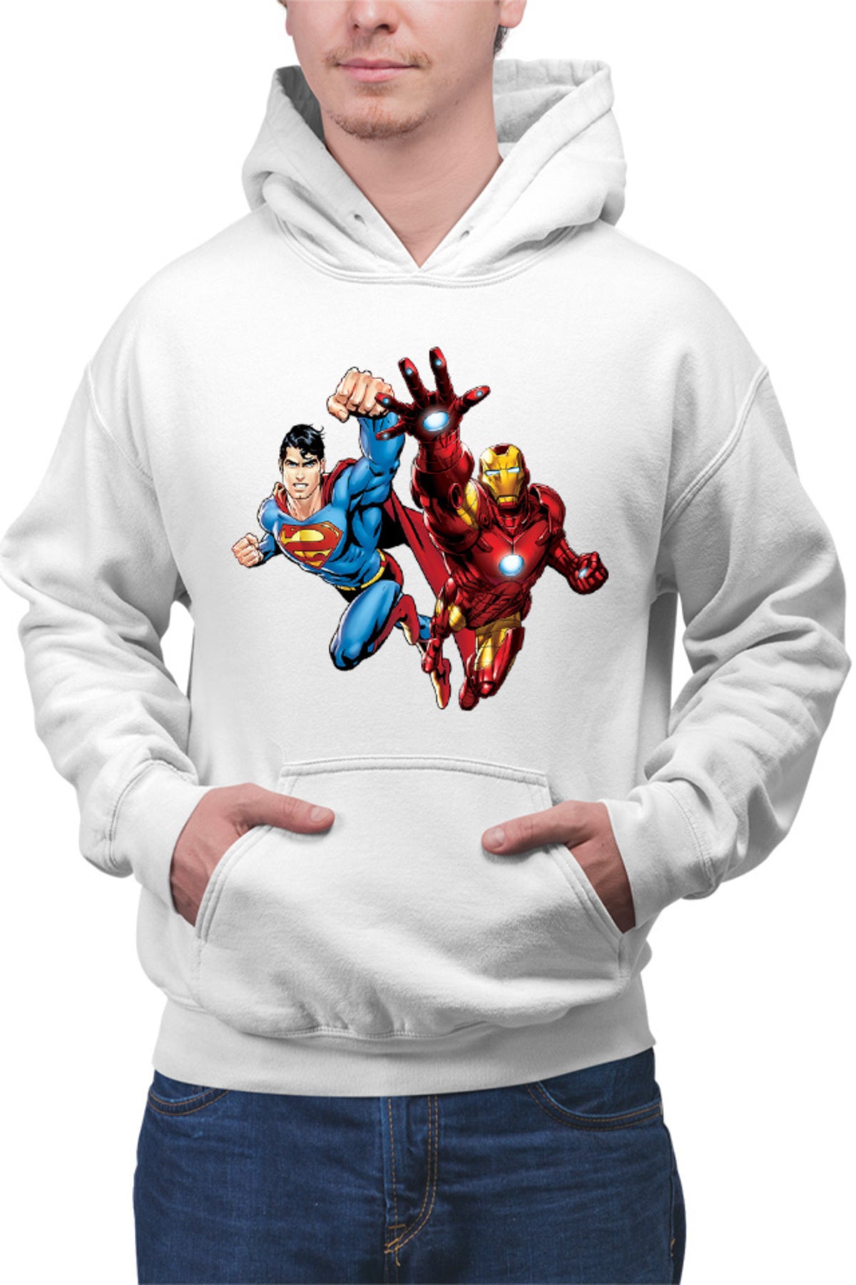 Hanorac barbati Ironman Superman Power Suit Marvel Comics