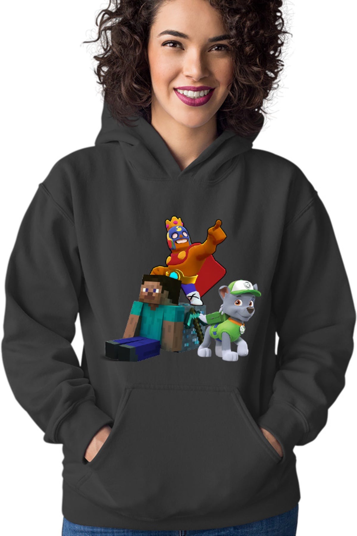 Hanorac dama Brawl Stars Player Minecraft Diamond Cube Paw Patrol Rocky