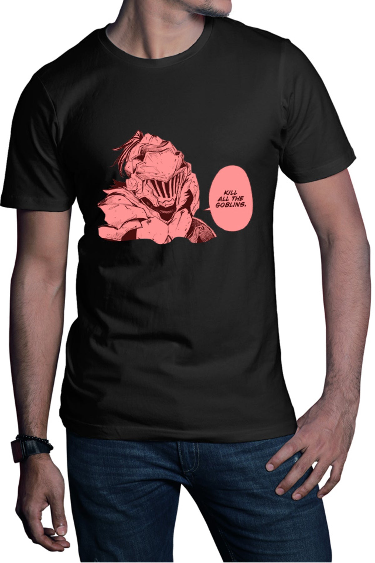 Tricou barbati Goblin Slayer Kill Force Gore Anime Otaku Costume Armor