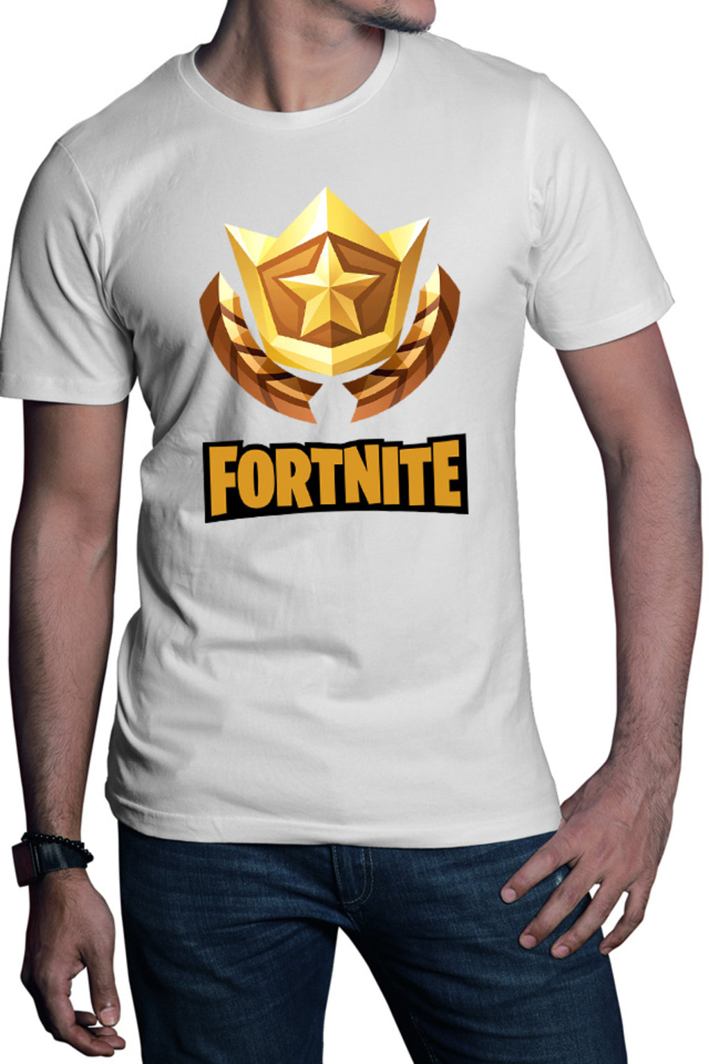 Tricou barbati Fortnite Gold Elo Seasons Gameplay Powerful Best Player