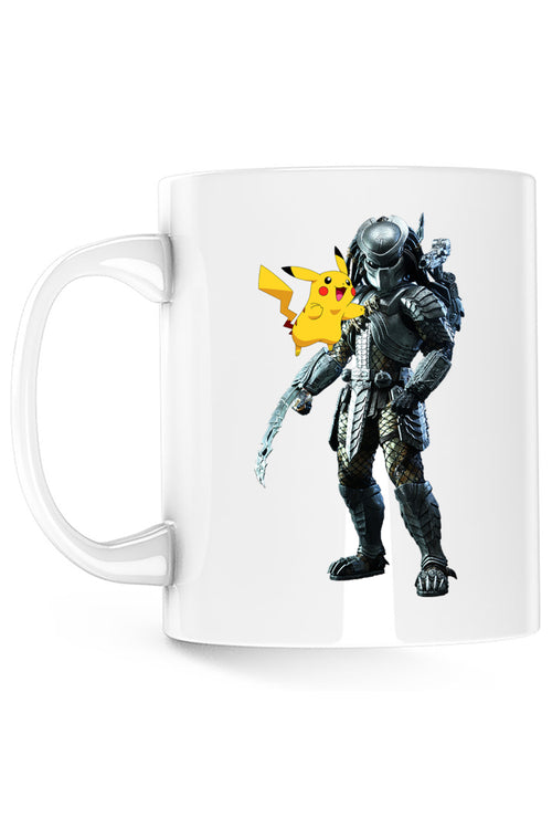 Cană Anime Geek – Predator vs Pikachu | 330 ml