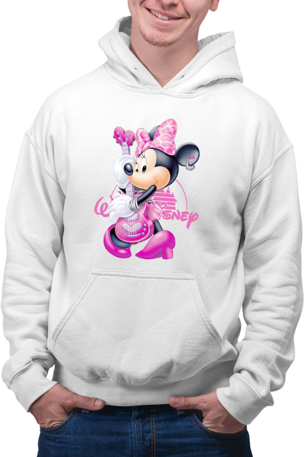 Hanorac barbati Mickey Mouse Minnie Rock n roll Music Fun