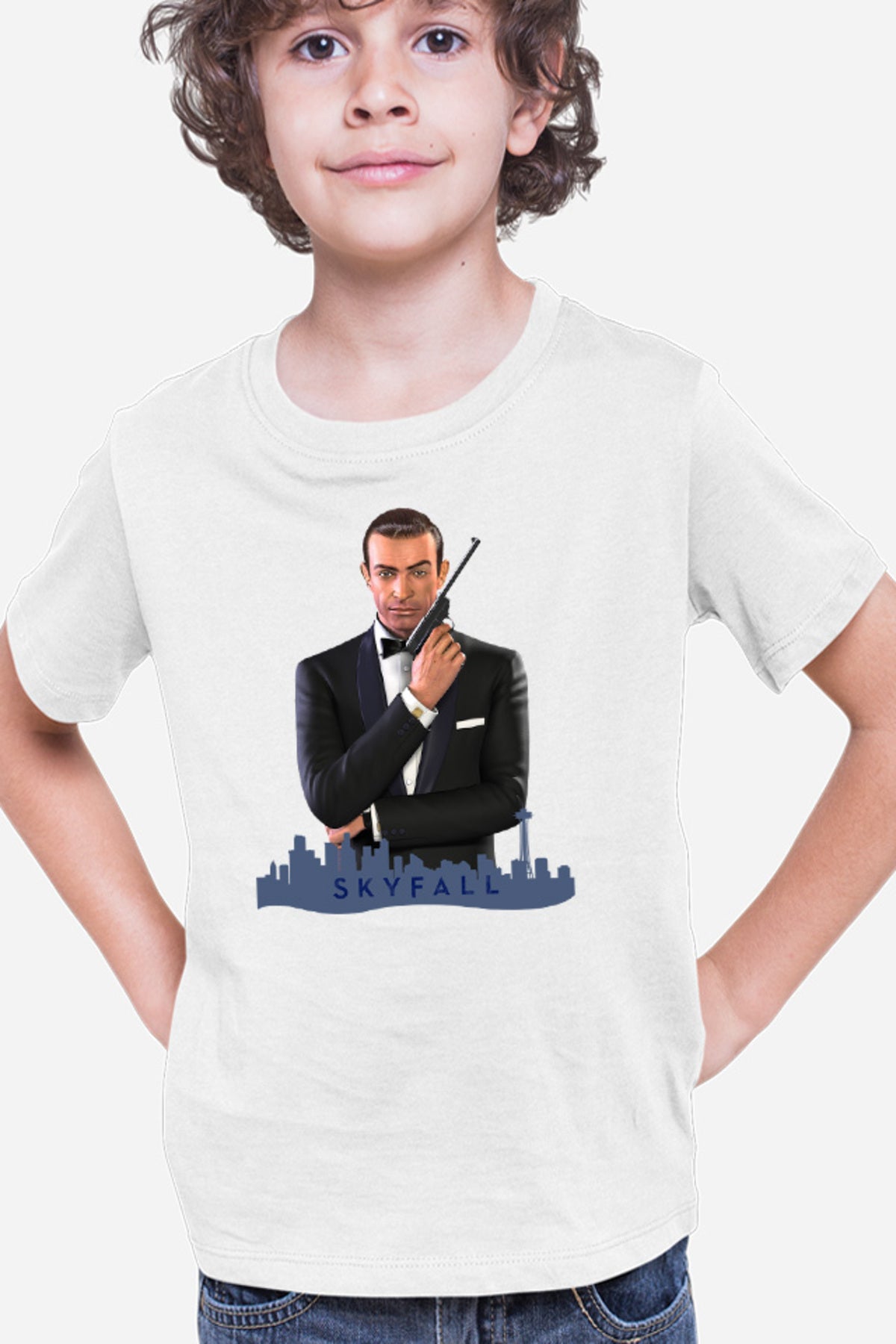Tricou copii James Bond Skyfall Movie Cool British Spy