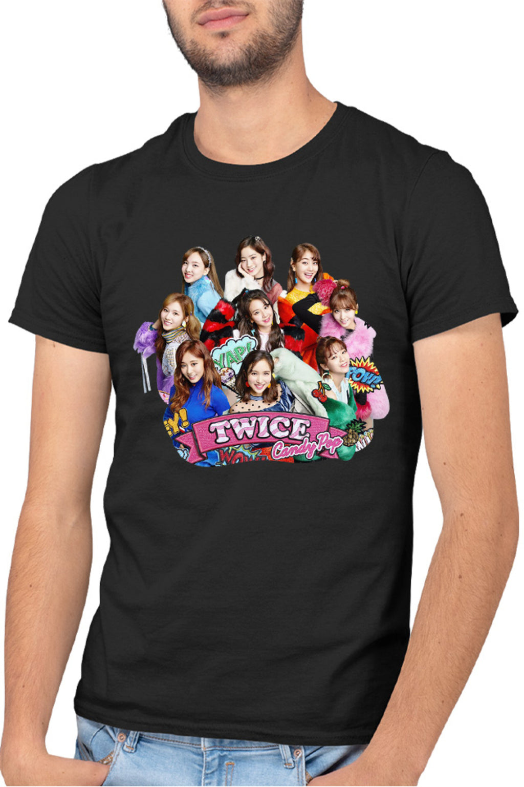 Tricou barbati Twice K-Pop Idol Group Popular Music Korea