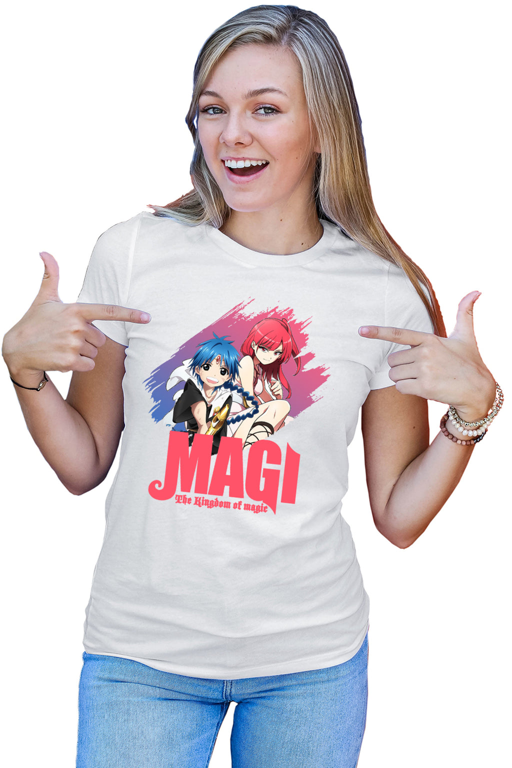 Tricou dama Magi The Labyrinth of Magic Morgiana Alladin Duo Pose