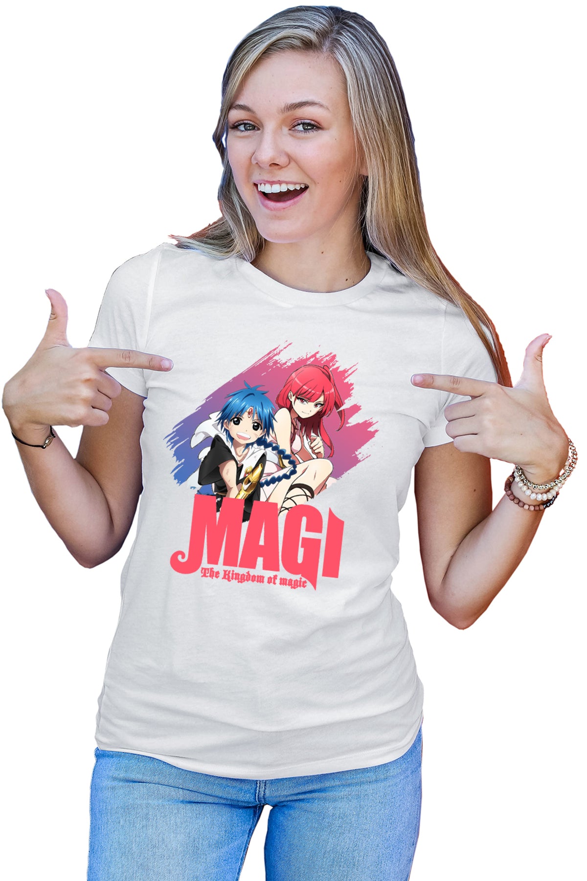 Tricou dama Magi The Labyrinth of Magic Morgiana Alladin Duo Pose