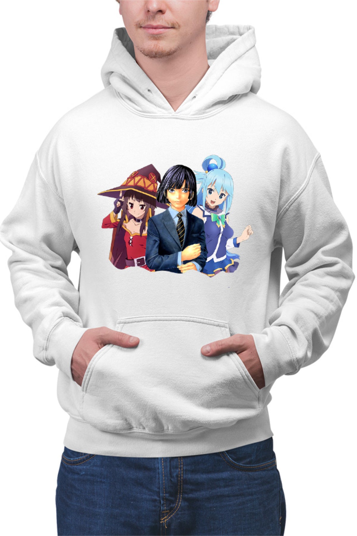Hanorac barbati Hikaru no Go Akira Aqua Megumi Konosuba God Magic Paranormal