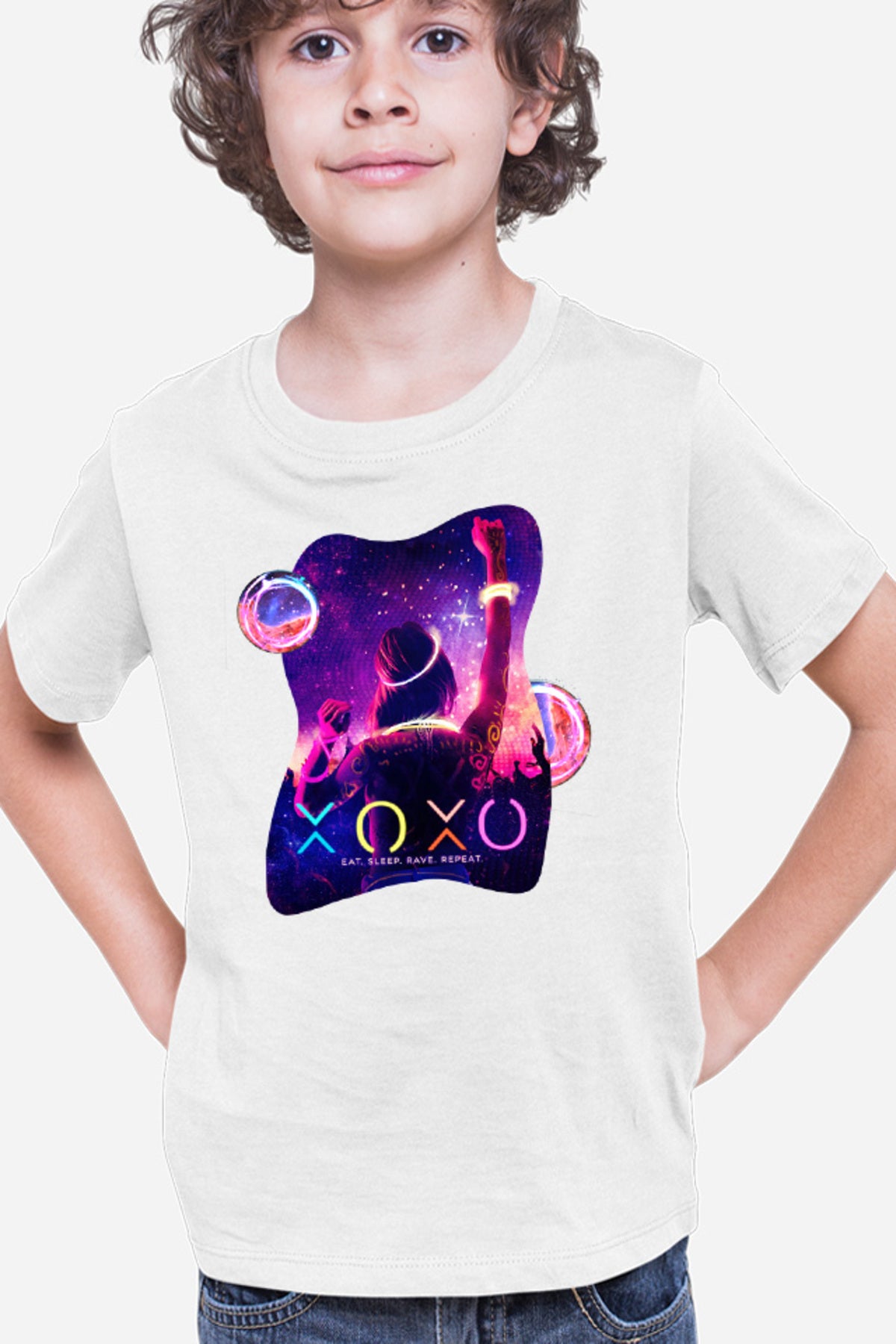 Tricou copii XOXO Dance Neon Party Colorful Teens Movie