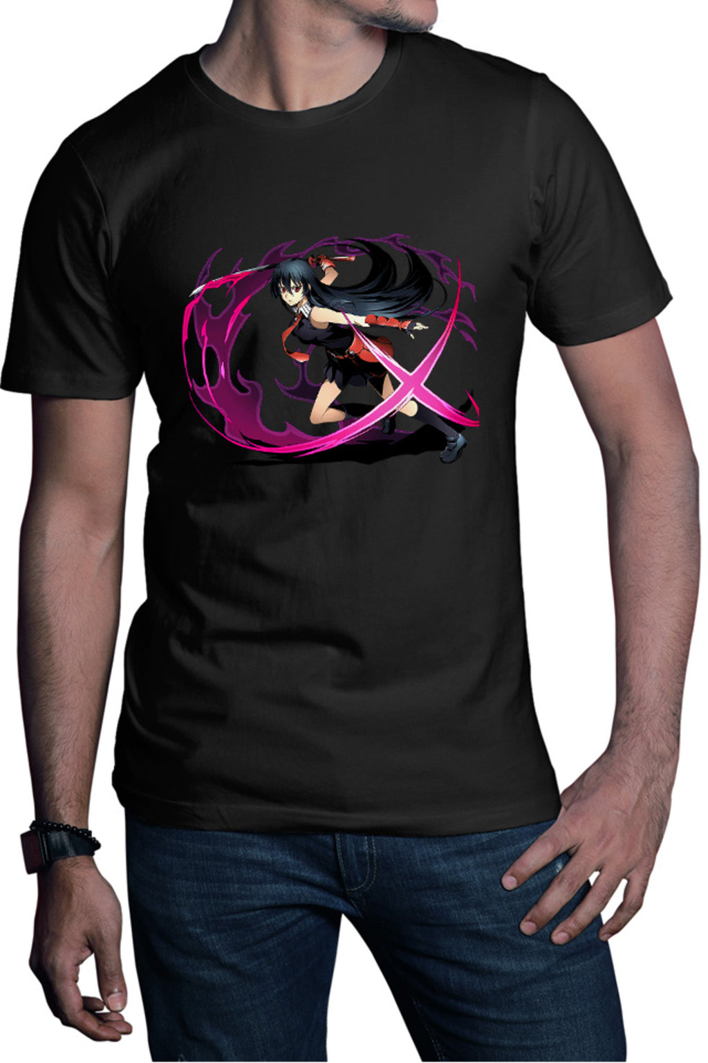 Tricou barbati Akame ga Kill Katana Samurai Paranormal Game