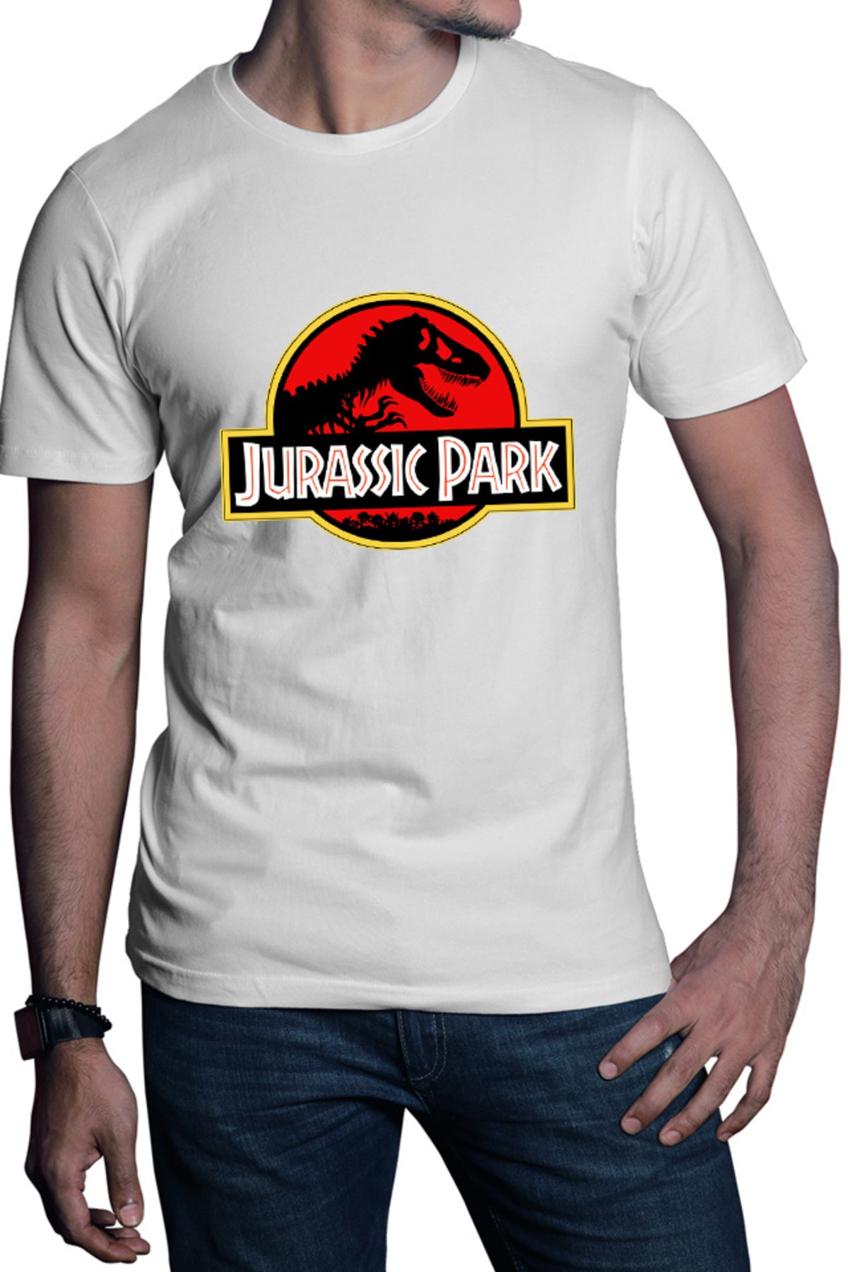 Tricou barbati Jurassic Park Logo Dinossaurs