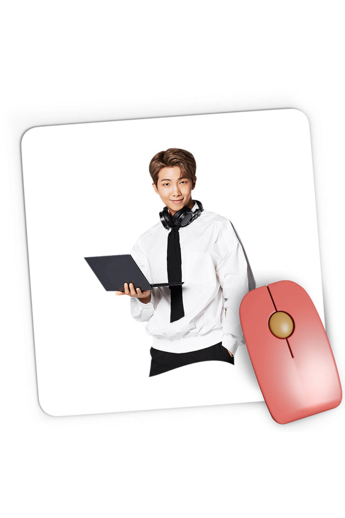 Mousepad Gaming BTS Kim Nam-joon RM Rapper Main Smart Disastrous, 21x19 cm
