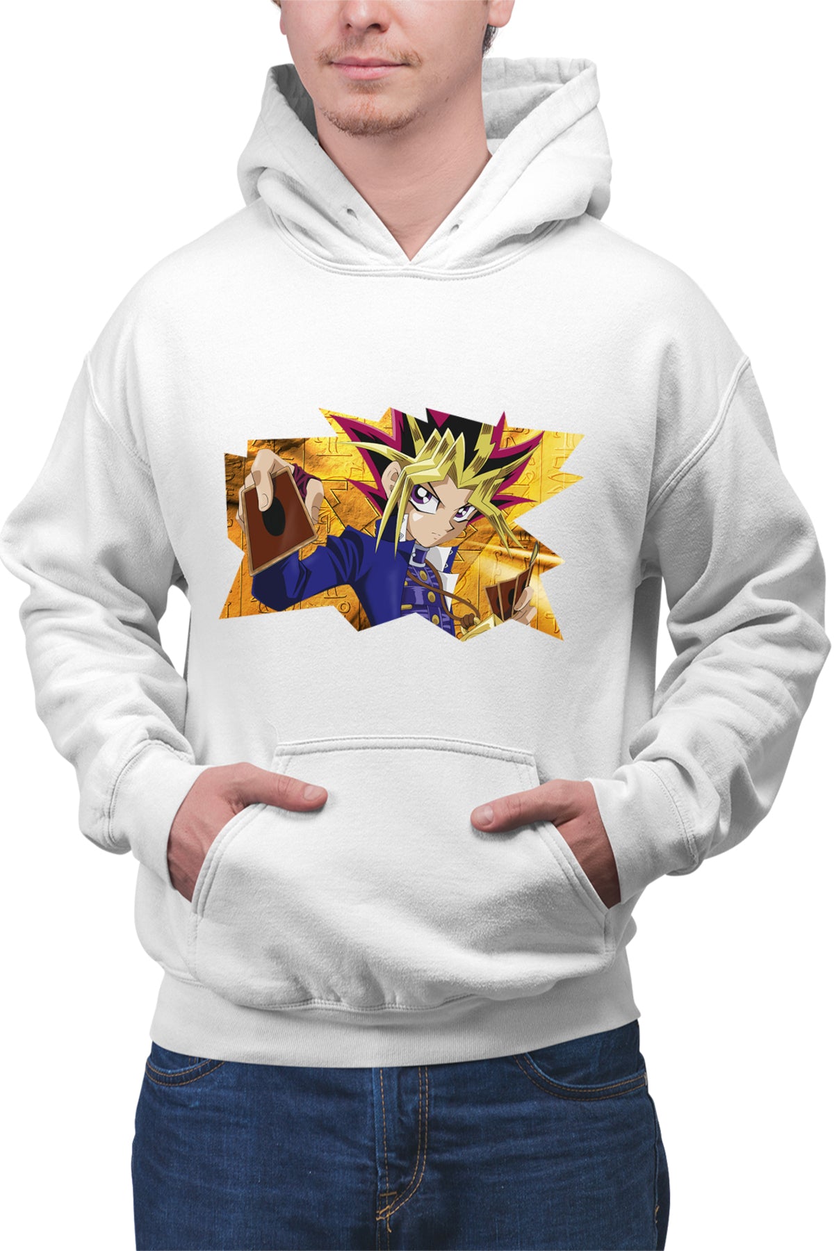 Hanorac barbati Yu-Gi-Oh! Card Yugi Mutou Anime Kazuki Takahashi