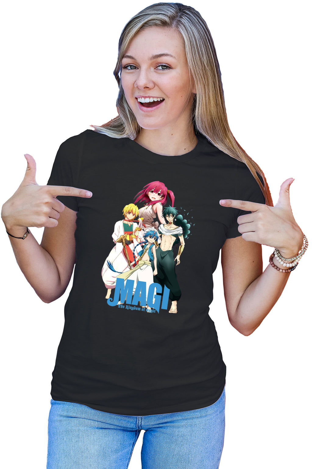 Tricou dama Magi The Labyrinth of Magic Alladin Friends Anime