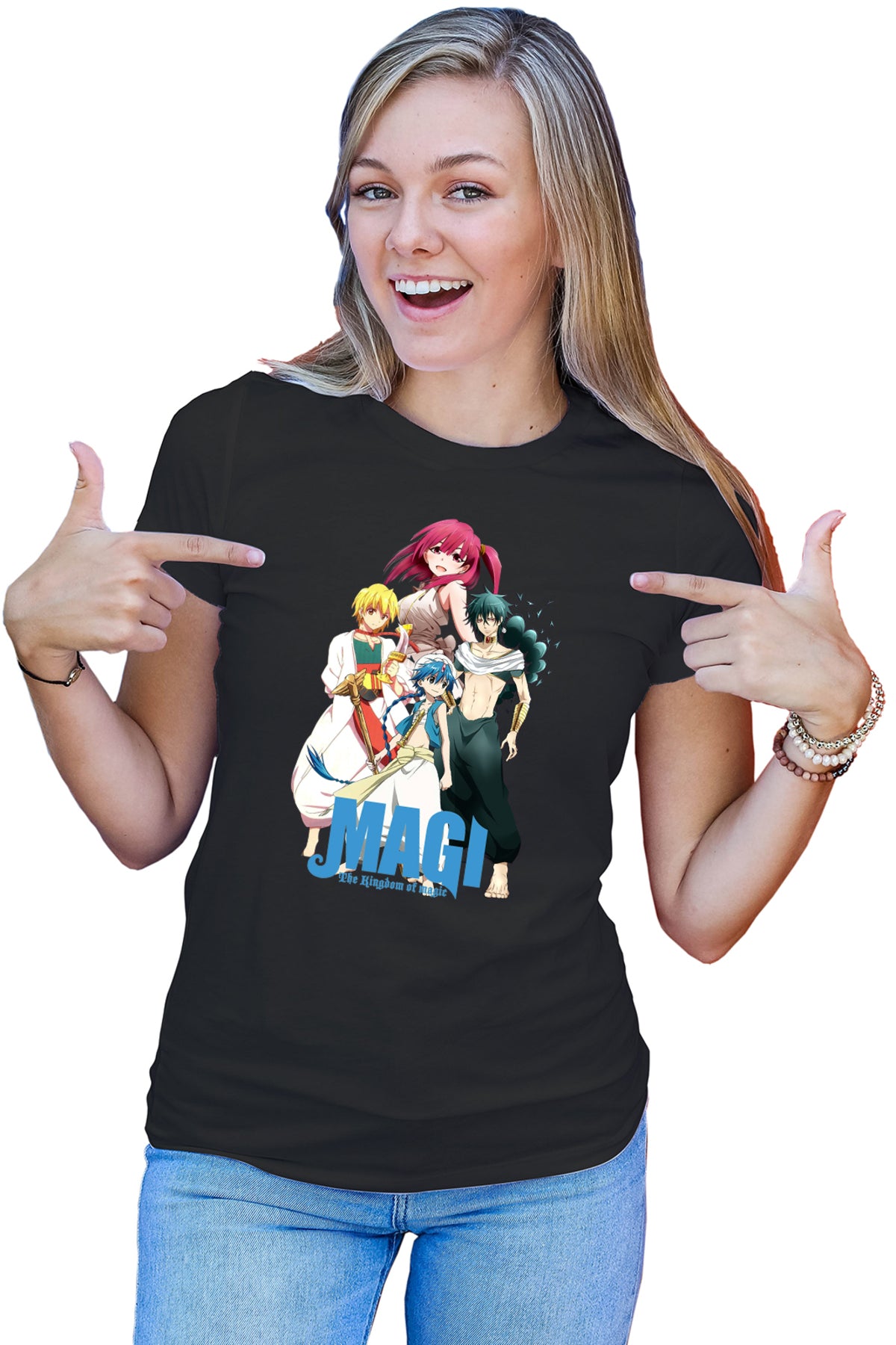 Tricou dama Magi The Labyrinth of Magic Alladin Friends Anime