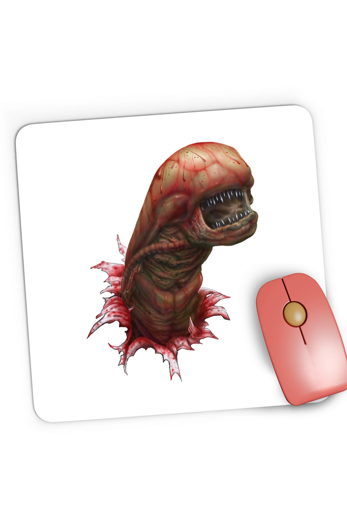 Mousepad Gaming Predator Alien Baby Red Monster Terminator, 21x19 cm