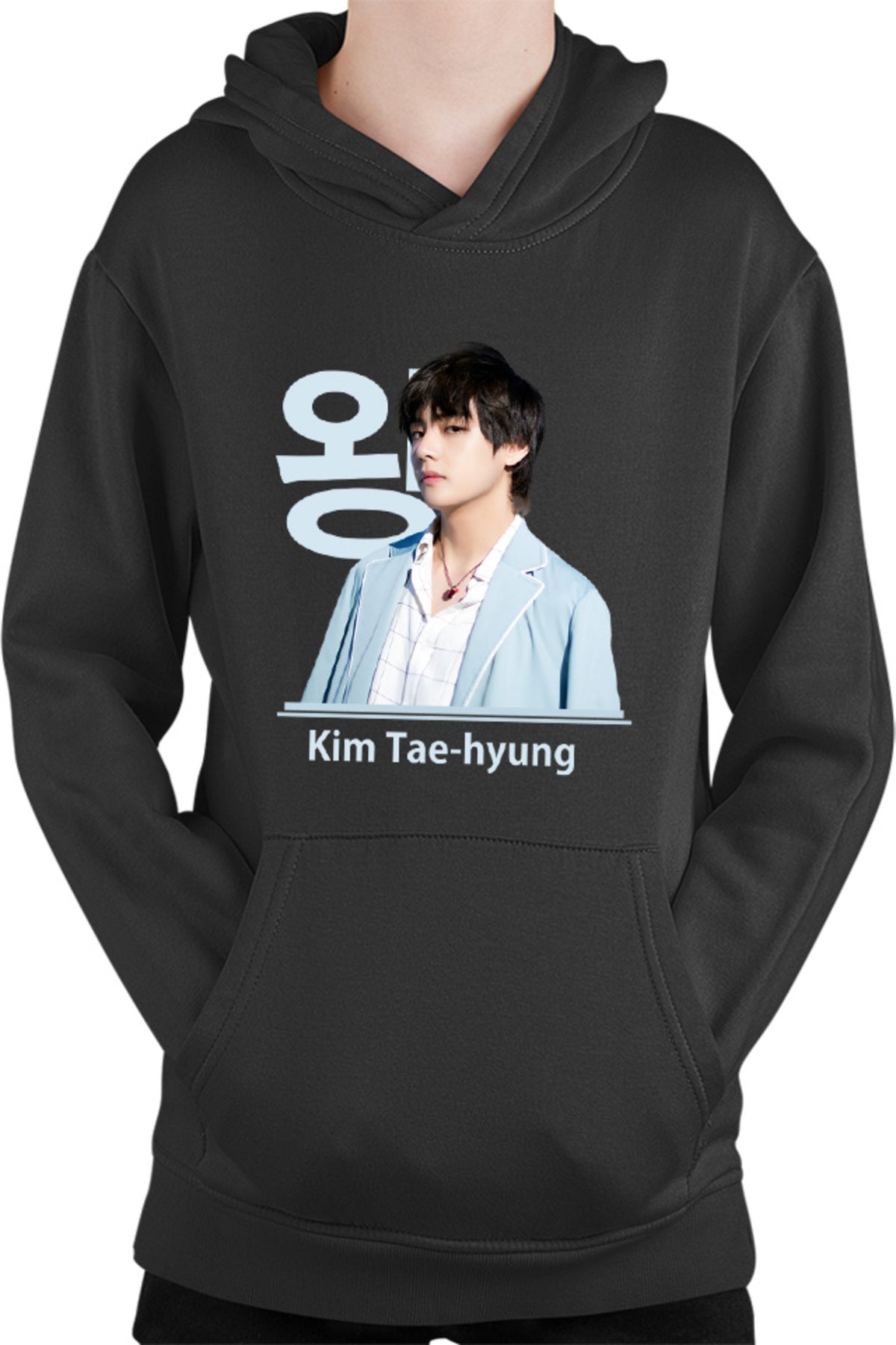 Hanorac copii BTS V Tae Hyung King Vocals Heart Korean Model