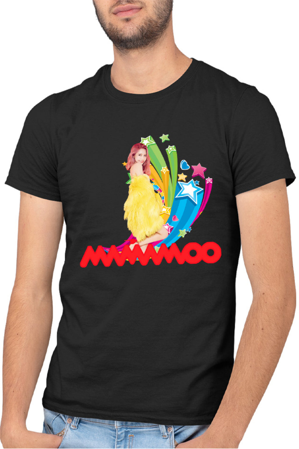 Tricou barbati Mamamoo Wheein Moonbyul Solar Competition Happy