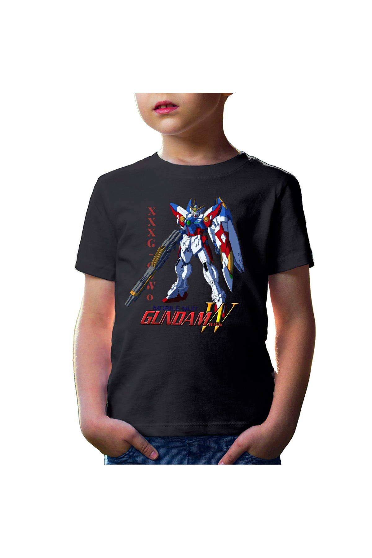 Tricou copii dam Wing Heero Colorful