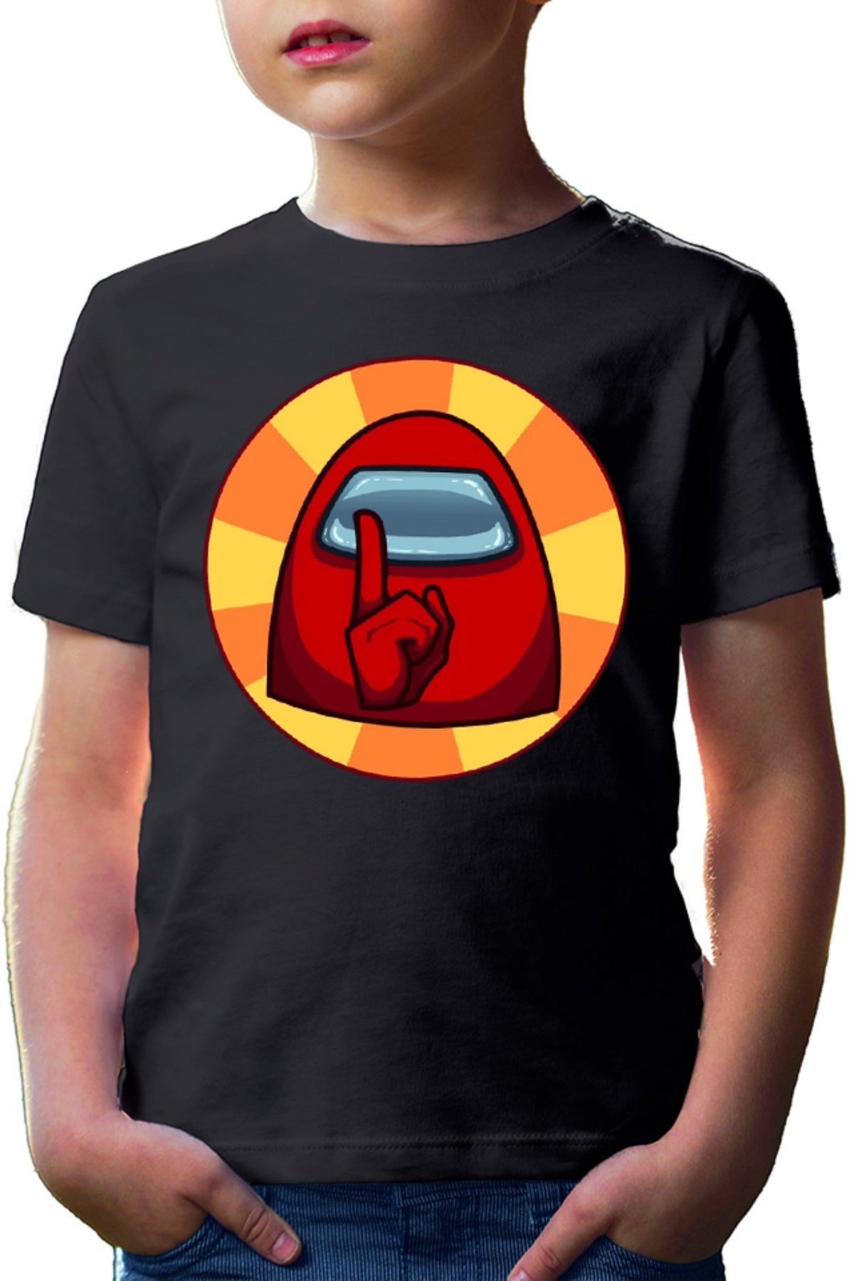Tricou copii Among Us Sus Shh Silence Vote Out
