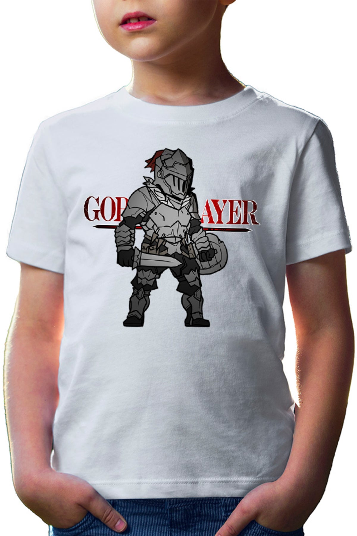 Tricou copii Goblin Slayer Chibi Silver Order Light Novel Cosplay