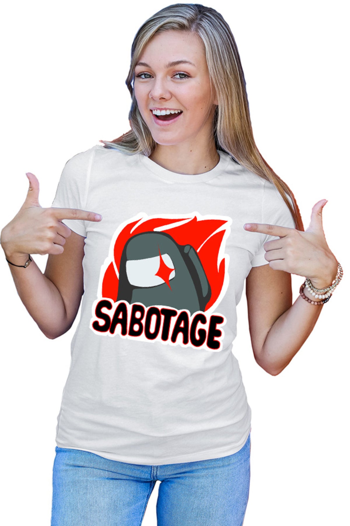 Tricou dama Among Us Sabotage Crew Space Station Task Vent
