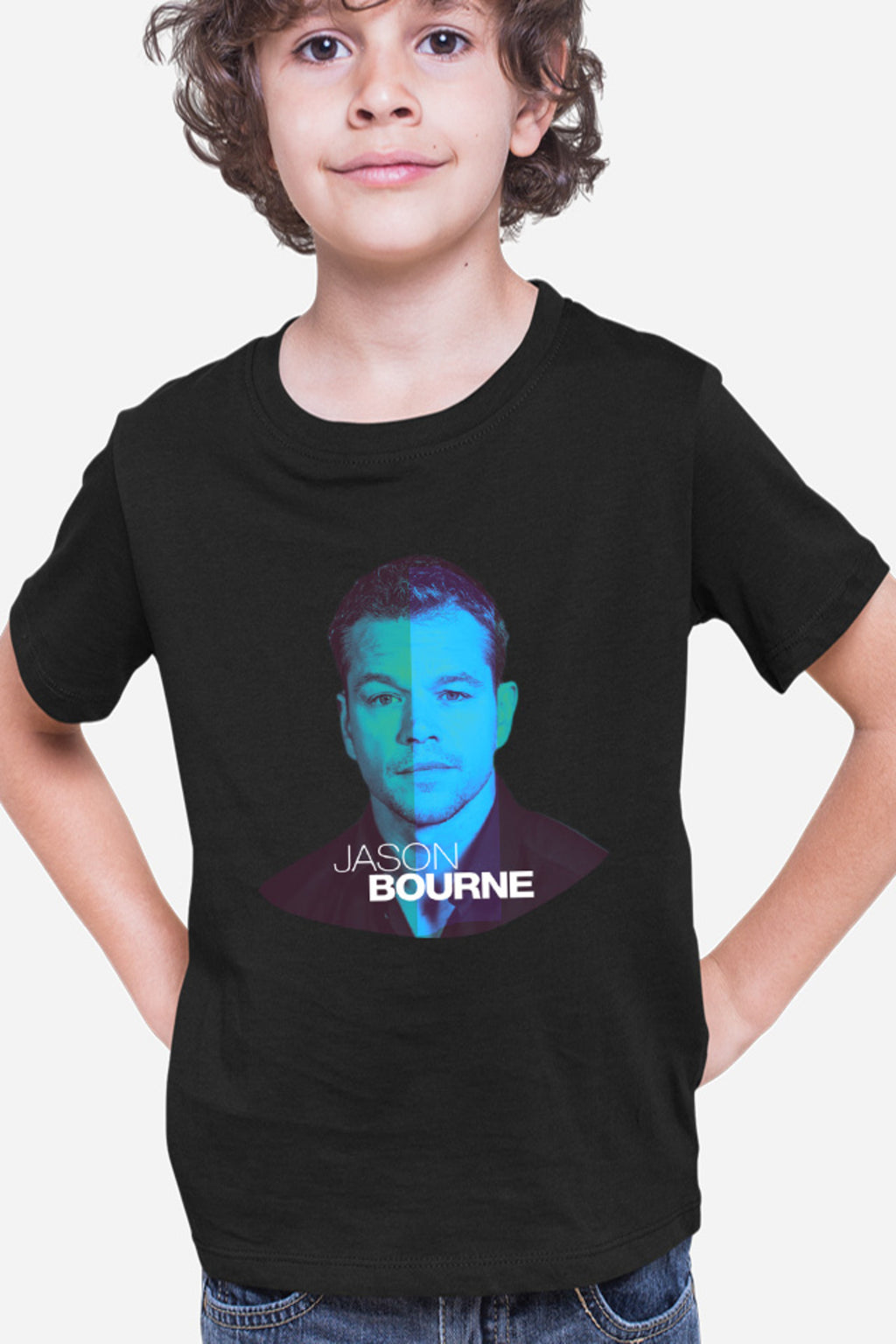 Tricou copii Bourne Portret Cool Men Detective Police