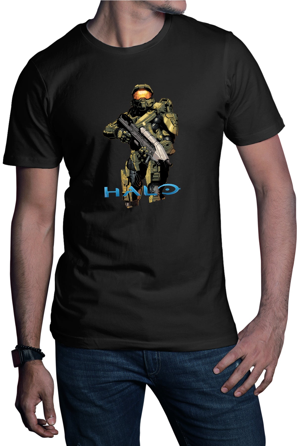 Tricou barbati Halo Spartan Soldier Army Hero Master