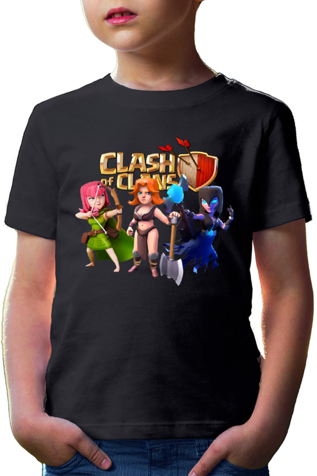 Tricou copii Clash of Clans Archer Mage Fighter Rage Supercell
