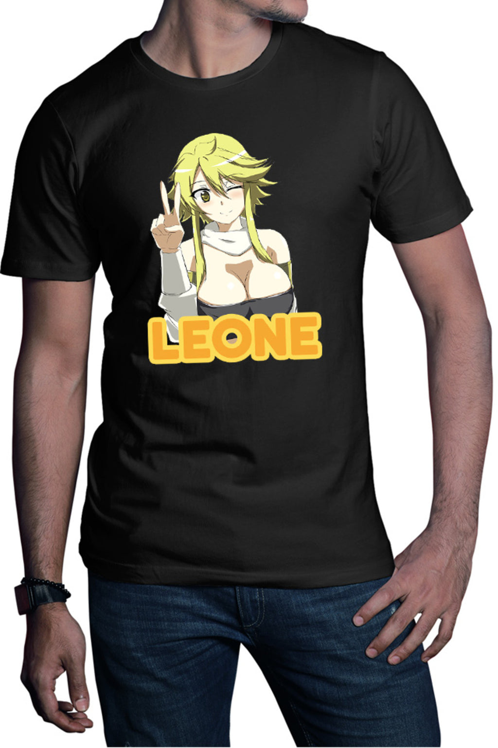 Tricou barbati Akame ga Kill Leone Peace Friendly Otaku Anime Meme
